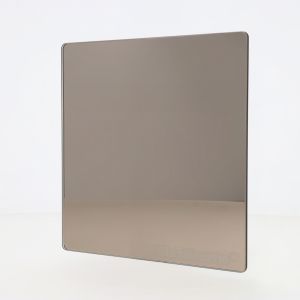 Bronzen veiligheidsspiegel 4 mm (bronzen spiegel met veiligheidsfolie)