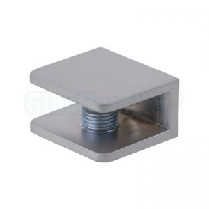 Glasplaatdrager 30x27x16, afwerking aluminium effect (mat)