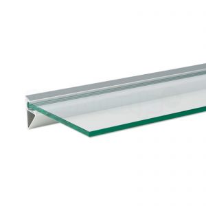 Glasplaatdrager profiel 10 mm, aluminium (5000 mm)