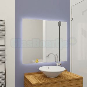 LED-badkamerspiegel met spiegelverwarming, 120 x 70 cm (BxH), zonder lijst