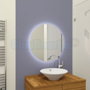 Ronde LED-badkamerspiegel zonder lijst, Ø 120 cm